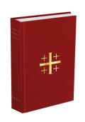 A bible with a red cover
