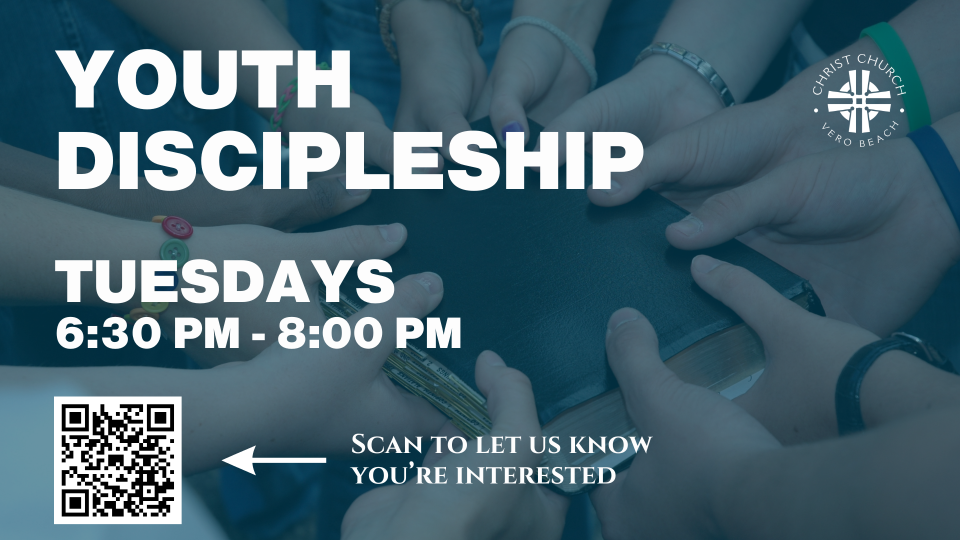 Youth Discipleship Tuesdays at 6:30 PM